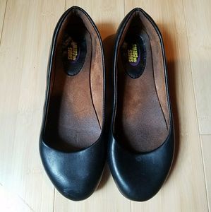 Black Safety Flats